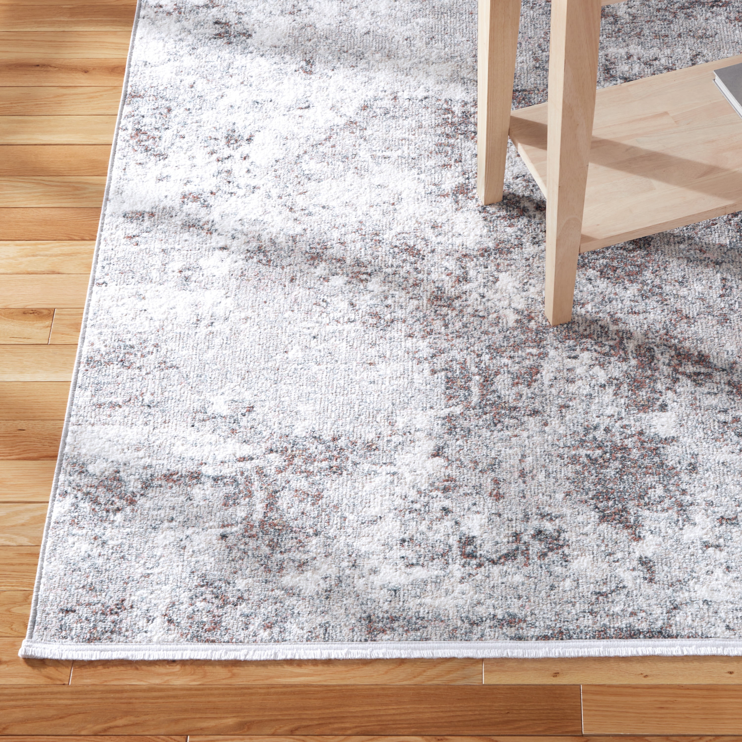 TOWN & COUNTRY EVERYDAY Rein Abstract Cloud Everwash® Washable Runner Area Rug with Non-Slip Backing, Pet Friendly Rug, Grey, 1'9"x7'2"
