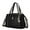 Black Pewter Combo, variant on MKF Collection Opal Vegan Leather Medium Weekender Handbag for Women by Mia K.