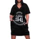 thumbnail image 1 of Diseño de los 80 celebrado para todos los nacidos en 1941 Vestido sencillo con botones vestidos elegantes para mujer vestido de noche vestido de mujer, 1 of 7