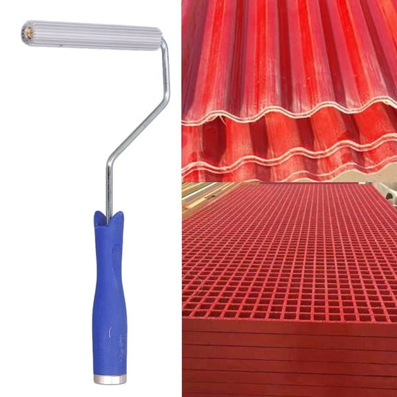 Fiberglass Roller, 5.9in Wide, Ideal For Bubble Removal Compacting Resin Coatings