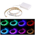 thumbnail image 4 of 3X Bande Lumineuse LED Flexible RGB Étanche IP65 15LEDs DC5V avec Contrôleur Alimenté par Pile, Ruban LED, (0.5M), 4 of 5