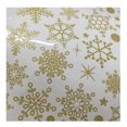 thumbnail image 1 of Pegatinas decorativas despegar y pegar con copos de nieve dorados de invierno para el hogar y la oficina, 1 of 4