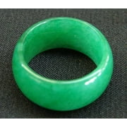 Chinese Jade Rings with Wide Band - size 9 - 9.5