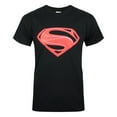 thumbnail image 1 of Superman Official Mens Man Of Steel Red Logo T-Shirt, 1 of 2