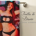 thumbnail image 5 of Toalla De Baño Ligera Diseño Karely Ruiz Influencer Microfibra Poliester NubiSuave Estampado, 5 of 5