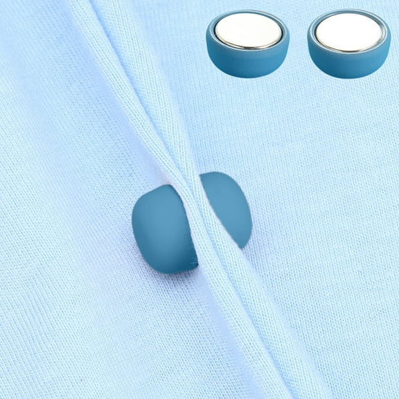 4PCS Needle-Free Magnetic Scarf Buckle 4-Pack - Secure Hold for Bandanas, Shawls, Hijabs, Invisible Fabric-Friendly Accessory