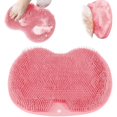 thumbnail image 1 of wonima11 Shower Foot & Back Scrubber, Silicone Massage Pad for Foot Care, Anti-Slip Design, Perfect for Shower and Bathroom Use (Pink), 1 of 1