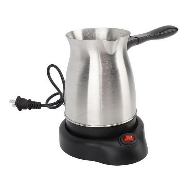EDFBUYKRS VINGVO Turkish Coffee Maker Stainless Steel 600ml Turkish Coffee Machine Arabic & Greek & Turkish Coffee Maker Machine Pot Warmer Kettle 5 To 6 Cups Capacity F
