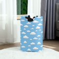 thumbnail image 6 of Yayeee Freestanding Laundry Hamper with Handle Collapsible Large Storage Basket for Clothes, Cartoon Cloud Pattern, 6 of 7