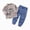 L101-Blue, variant on Big Boys Autumn Long Sleeve 2 Piece Clothing Set, Airplane Cartoon Prints Comfortable Everyday Long Sleeve Winter Outfit For Kids(L101-Blue,1-2 Y)