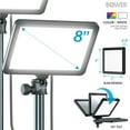 thumbnail image 3 of Bower 8" Creator LED RGB Light Kit 2-Pack w/ 32" Extendable Aluminum Stands , Perfect for Content Creation, 3 of 10