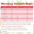 thumbnail image 4 of Microwave Toaster &amp; Sandwich Maker(<5 Min)|microwave Panini Press  Grilled Cheese Toastie Maker | Rv Fast Cooking For Home Office Dorm Dishwasher Safe Cookware, 4 of 7