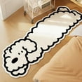 thumbnail image 4 of Fiudx Alfombra de Oveja, Diseño de Hilo de Algodón Suave, Alfombra de Baño Antideslizante, Fácil de Limpiar y Mantener, Decoración Acogedora para Dormitorio y Sala de Estar, Segura para Uso Familiar,, 4 of 6