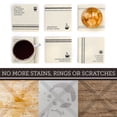 thumbnail image 3 of LotFancy 6pcs Ceramic Coasters for Drinks, 4x 4 in, Absorbent Cork Coasters, Beige, 3 of 8
