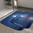 thumbnail image 2 of 1pc Moonlit Sea Absorbent Non-Slip Bathroom Thickened Flannel Rug Decor,Soft,Quick Drying,Suitable For Indoor/outdoor Use,Bathrooms,Bedrooms,Kitchens,Terrace,Laundry Rooms,16"x24", 2 of 9