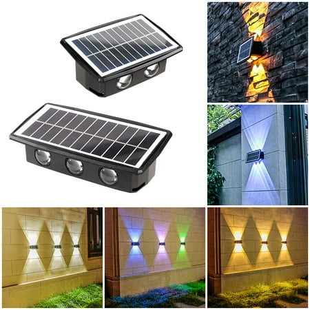 

2022 Solar Light Outdoor Waterproof Solar Led Light Outdoor Sunlight Lamp for Garden Street Landscape Balcony Decor Solar Wall Lamp Outdoor
