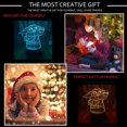 thumbnail image 3 of Cartoon Anime Character Figure Star Wars Baby Yoda 3D LED Optical Illusion Decoration Table Lamp 16 Colors Remote Control Acrylic Visual Night Light Easter Xmas Birthday Gifts for boys girls, 3 of 7