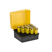 PLANO Shot Shell Box- 20 Gauge  Yellow/Blk w/Padlock Detail