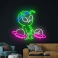 thumbnail image 4 of Handmadetneonsign Alien Lifting UFO Neon Sign, Alien Lifting UFO LED Light, Alien Gym Led Sign, 4 of 5