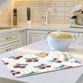 thumbnail image 6 of Dish Drying Mat Kitchen Pad Large Counter Absorbent Dish Mats Drainer Cherries and Bows, 6 of 8