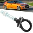 thumbnail image 4 of Tow Hook Red Folding Ring Car Racing Tow Hook Front Auto Trailer Heavy Duty Tow Hook Red Folding Ring Racing Car Refitting Fit For  Veloster 2012-2017, 4 of 8