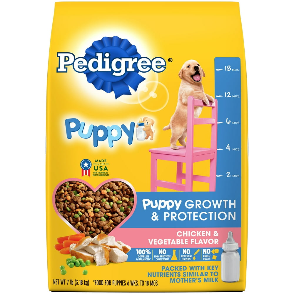 Pedigree Puppy Growth & Protection Dry Dog Food Chicken & Vegetable