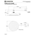 thumbnail image 2 of Kingston Brass K136K2 Victorian 7-3/4 Inch Round Raindrop Brass Shower Head with 10-Inch High-Low Adjustable Shower Arm in Polished Brass, 2 of 4