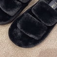 thumbnail image 3 of Zapatillas de casa de dos bandas zapatillas de casa de espuma viscoelástica suela antideslizante suaves para mujer, 3 of 9