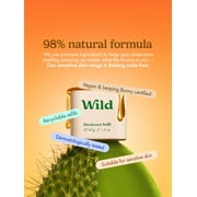 Wild Refillable Deodorant Starter Pack – Aluminum Free. Emma Bridgewater Bee Case + Honey & Cactus Flower Refill, for Women and Men, 1.4oz