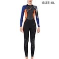 thumbnail image 2 of Trajes de neopreno SCR Traje de buceo de neopreno Cuerpo completo Manga larga Pantalones largos Traje de baño térmico de una pieza con cremallera trasera Traje de surf Mujer naranja XL 1.5MM Speravity OD017110-23, 2 of 6