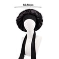 thumbnail image 3 of Toudaret Women Shower Cap Sleeping Satin Bonnet  Adjustable Lace-up Bow High Density Women Braids Curly Night Hat Beauty Parlor Cap Salon Hat, 3 of 8