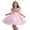 E047-Pink, variant on hengsof Girls Summer Tulle Bowknot Sequin Puff Sleeve Dress Mesh Round Neck Princess Party Ball Gown for 2-11 Years