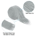 thumbnail image 3 of Uxcell 1 Pcs 4.9ft x 2 inch Lightweight Faux Fur Fabric Precut Strips Plush Roll for DIY Decoration Light Grey, 3 of 6