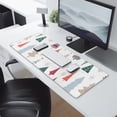 thumbnail image 2 of Long Mouse Pads for Desk,Multicolor Christmas Tree Pattern Desk Mats on Top Of Desks, Desk Mouse Pad Extra Large with 3mm Non-Slip Base and Stitched Edge for Gaming,Office,Work,Home 31.5x11.8in, 2 of 5