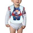 thumbnail image 6 of Susaid Cute Gnomes in USA1 Print Bibs for Babies Toddlers Adjustable Waterproof Free Soft Durable Bibs for eating with Large Pocket Food Catcher, 6 of 8