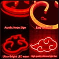 thumbnail image 2 of Letrero de neón LED nube roja anime Dleouly 30 x 18 cm USB regulable, 2 of 7