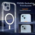 thumbnail image 3 of TEMOGU-Magnetic for iPhone 15 Plus Case Clear, Upgraded Full Camera Protection, Fit for MagSafe, Rugged Phone Case for iPhone 15 Plus 6.7 Inch, Anti-Yellowing, Drop Protection, Clear, 3 of 4