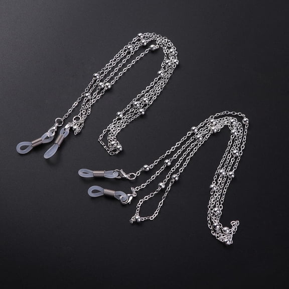 Toyvian 2Pcs Eyeglass Chain Eyewear Retainer Strap for Hanging Use and Glasses Protection