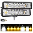 thumbnail image 1 of Faros Auxiliares Focos 32 Leds Doble Color Estrobo Moto 168w, 1 of 8