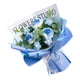 thumbnail image 5 of Ramo de flores artificiales de ganchillo, ramo de punto hecho a mano, flores falsas terminadas Azul degradado, 5 of 9