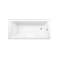 thumbnail image 4 of Aqua Eden CVTAP663222R8 66" Acrylic Rectangular 3-Wall Alcove Tub, Right Hand Drain, Glossy White/Brushed Nickel, 4 of 4