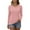 Red, variant on Women's V-Neck Long Sleeve T-shirts Casual Color Block/Solid Tunic Tops Basic Tees