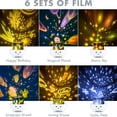 thumbnail image 4 of Luz nocturna para niños, proyector de luz de estrella musical para techo de dormitorio, 6 proyecciones giratorias, lámpara LED recargable para niños pequeños, luz nocturna de guardería para habitació Namotu WMZY-551, 4 of 6