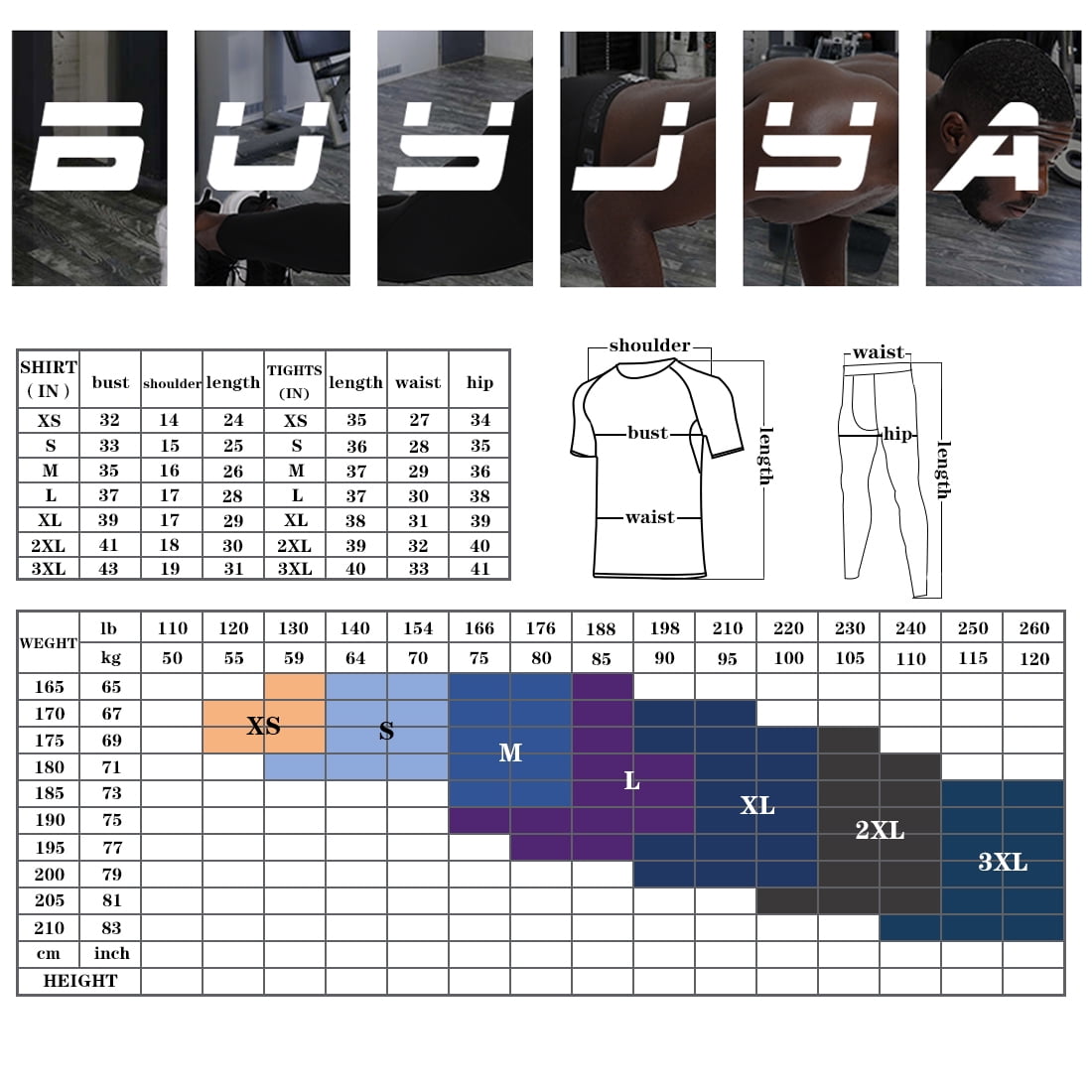 BUYJYA Men's 5Pcs Workout Set, Sweat Suit Sports Clothing