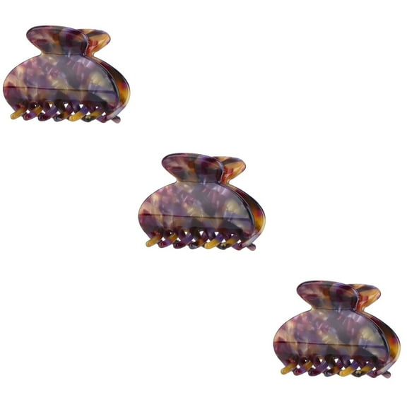 Set of 3 Hair Clip Tortoiseshell Acetate Bangs Grabber Butterfly Stick Claw