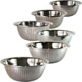 thumbnail image 1 of Juego de Coladores para lavar alimentos CHIC FLIC Acero Inoxidable 6 Pzs, 1 of 6