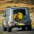 thumbnail image 3 of Haiem Spare Tire Cover , Wheel Cover with Cactus Flowers printed, Camper Spare Tire Cover Fit for Jeep Wrangler Rv SUV Truck Travel Trailer-15 inch, 3 of 8