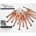 thumbnail image 6 of Wooden Crochet Hooks Set of 13-3.5mm to 12mm - Rosewood Crochet Hooks for Arthritic Hands - for Crocheting & Knitting - Ergonomic Soft Grip Handle Crochet Hooks - Gifts for Her(Dsg4, Hooks Only), 6 of 6