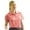 Coral Rose, variant on Monterey Club Women's Dot Texture Solid Golf Polo Shirt #2074