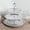 Silver, variant on Balsa Circle Whitewashed 3 Tier 13 in Plastic Round Cupcake Stand with Baroque Rim and Top Handle Graduation Birthday Party Wedding Reception Event Decorations